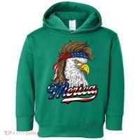 Merica Patriotic USA Eagle Of Freedom 4th Of July Toddler Hoodie thumb 0
