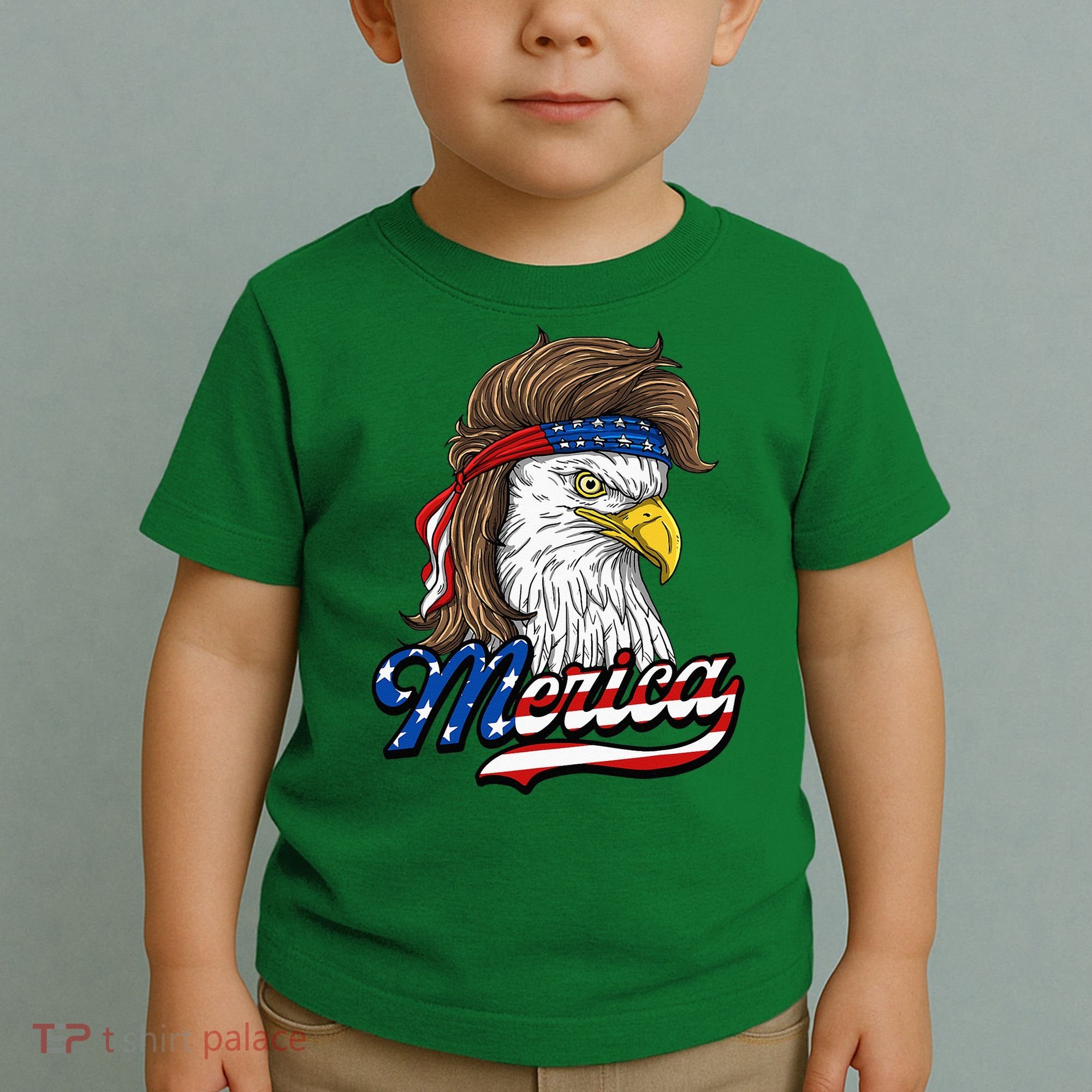 Merica Patriotic USA Eagle Of Freedom 4th Of July Toddler T-Shirt