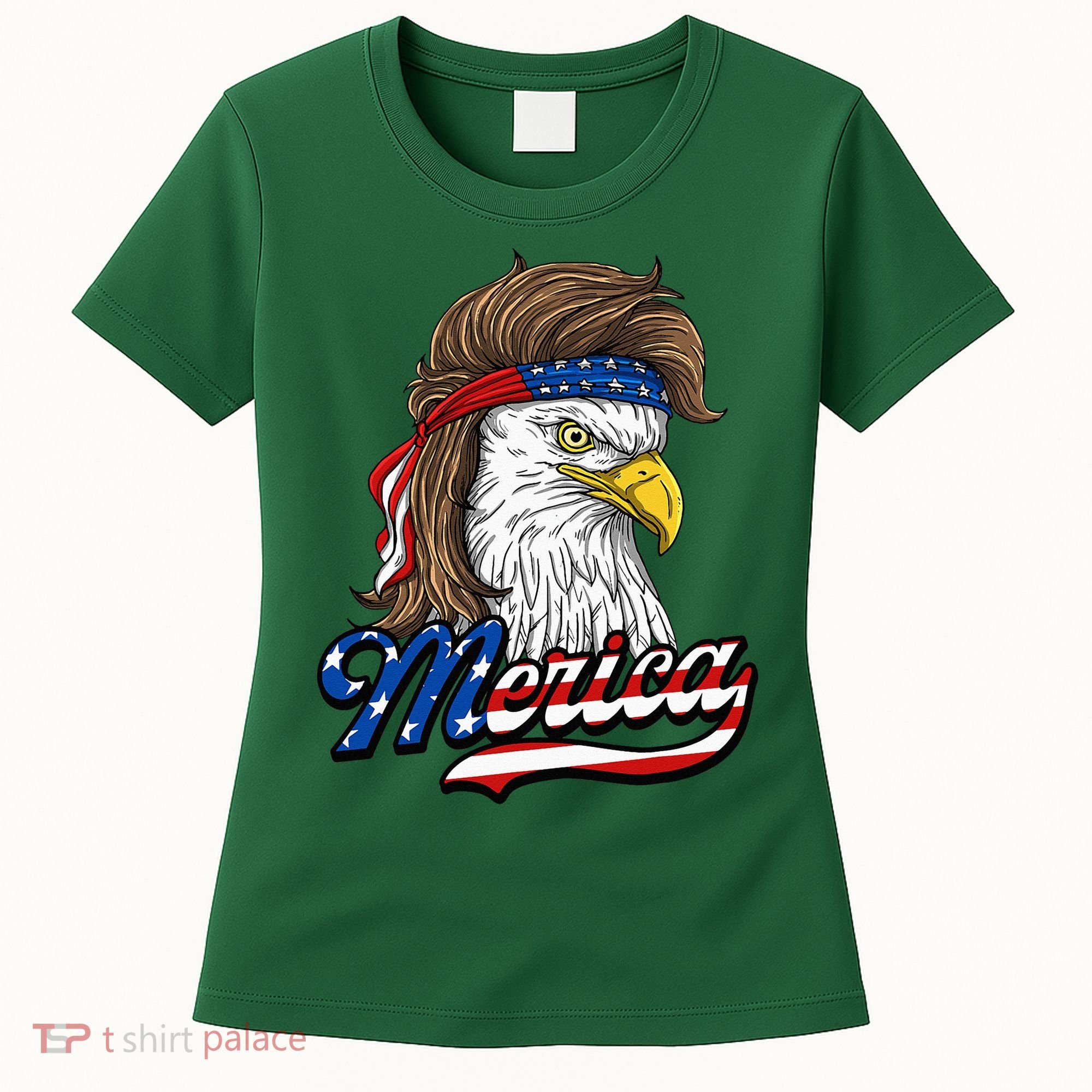 Merica Patriotic USA Eagle Of Freedom 4th Of July Women's T-Shirt