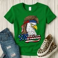 Merica Patriotic USA Eagle Of Freedom 4th Of July Women's T-Shirt thumb 3