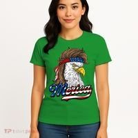 Merica Patriotic USA Eagle Of Freedom 4th Of July Women's T-Shirt thumb 4