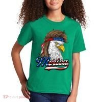 Merica Patriotic USA Eagle Of Freedom 4th Of July Kids T-Shirt thumb 2