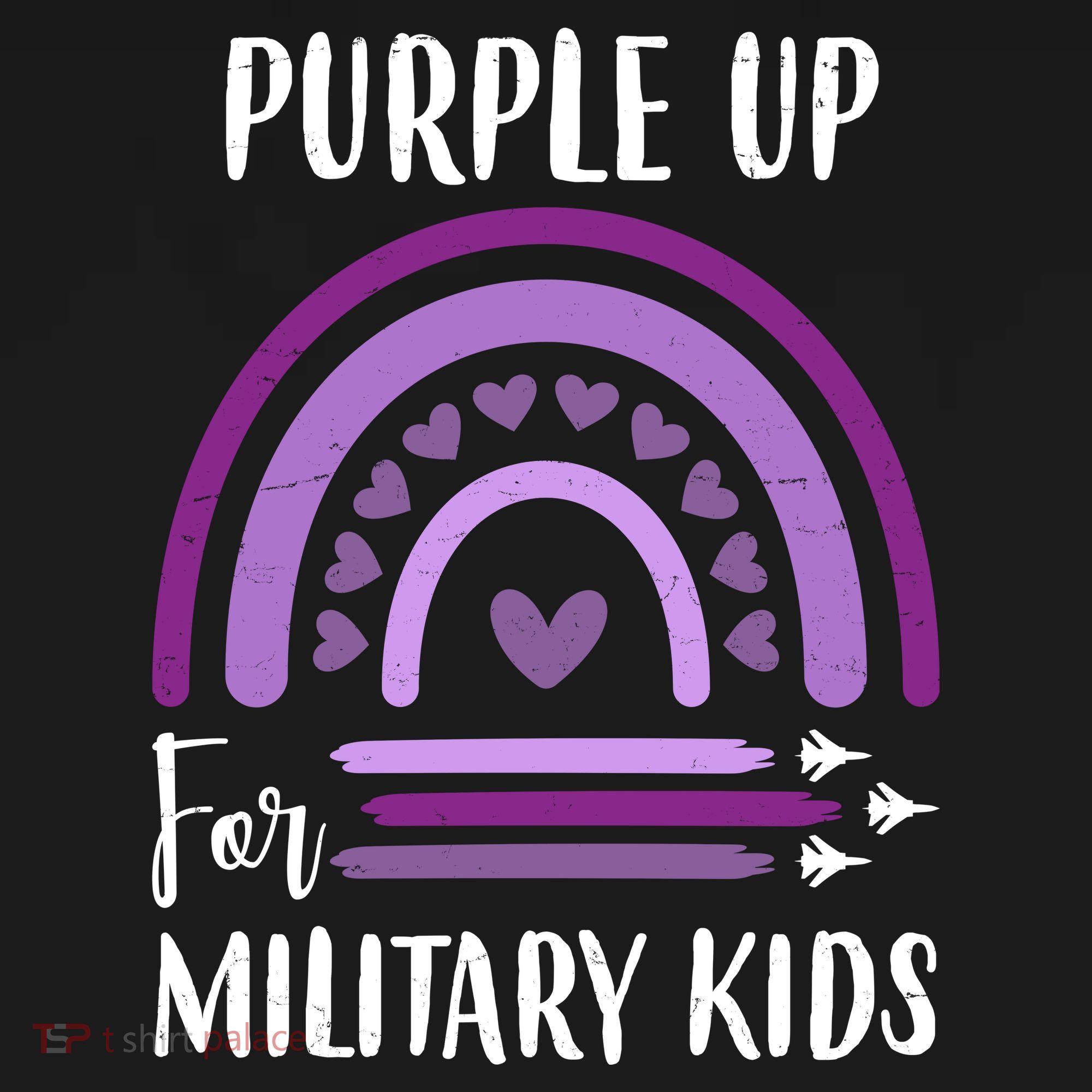 Military Purple Up Rainbow Heart Coaster