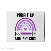 Military Purple Up Rainbow Heart Mousepad thumb 0