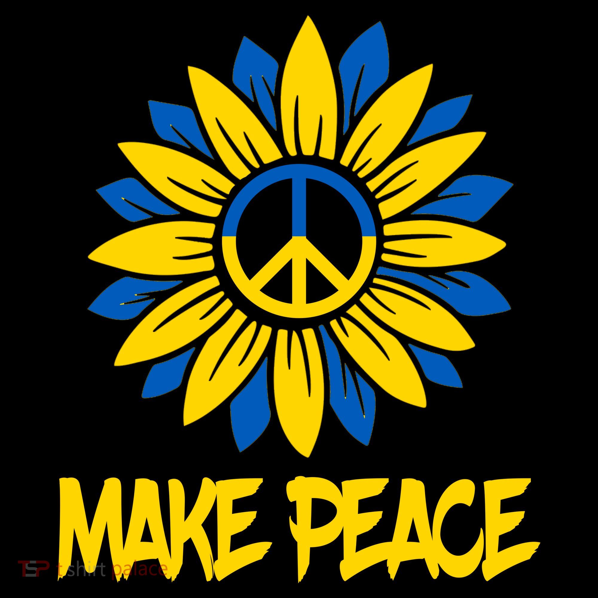 Make Peace Ukraine Strong Sunflower Coffee Mug
