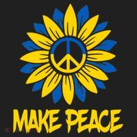 Make Peace Ukraine Strong Sunflower Tumbler thumb 3