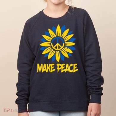 Make Peace Ukraine Strong Sunflower Women's Sweatshirt