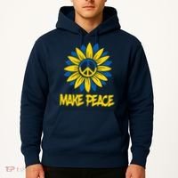 Make Peace Ukraine Strong Sunflower Hoodie thumb 2