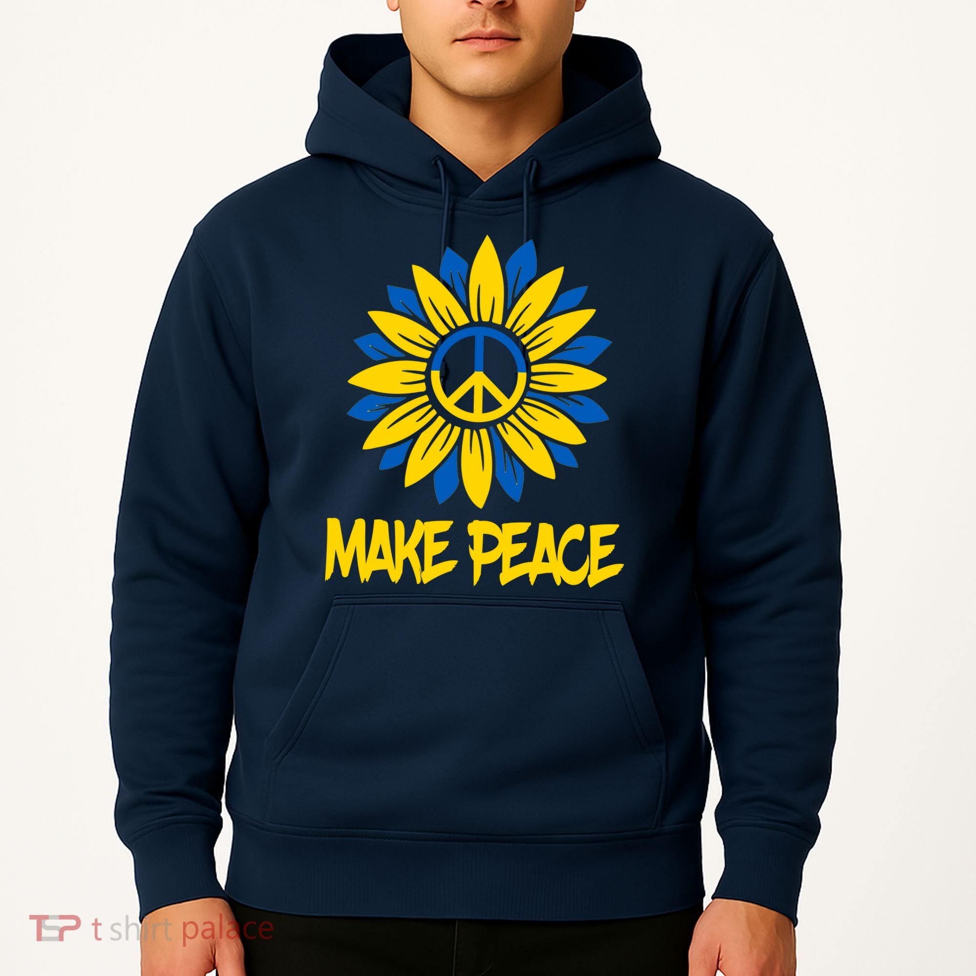 Make Peace Ukraine Strong Sunflower Hoodie