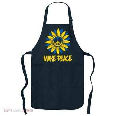 Make Peace Ukraine Strong Sunflower Apron