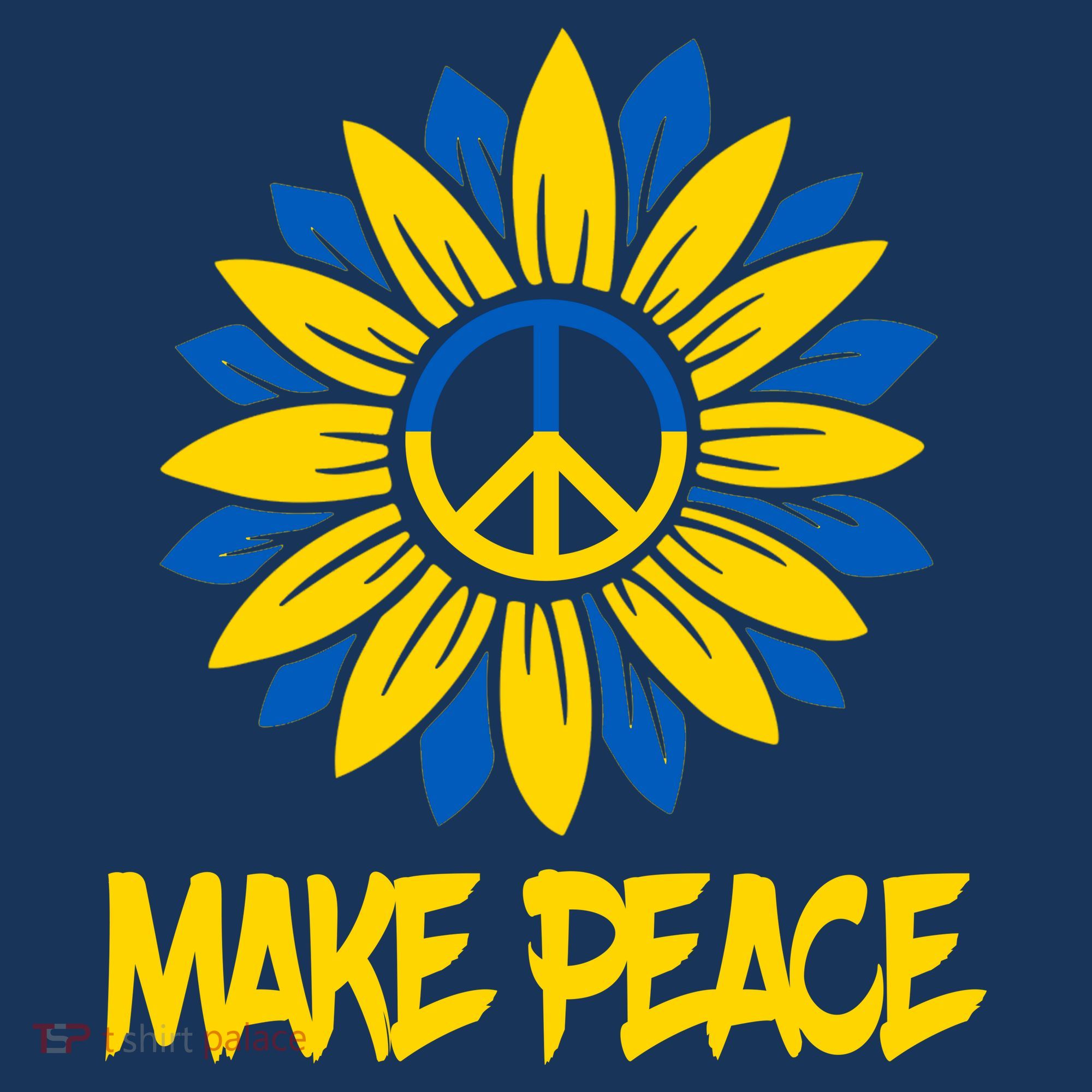 Make Peace Ukraine Strong Sunflower Apron
