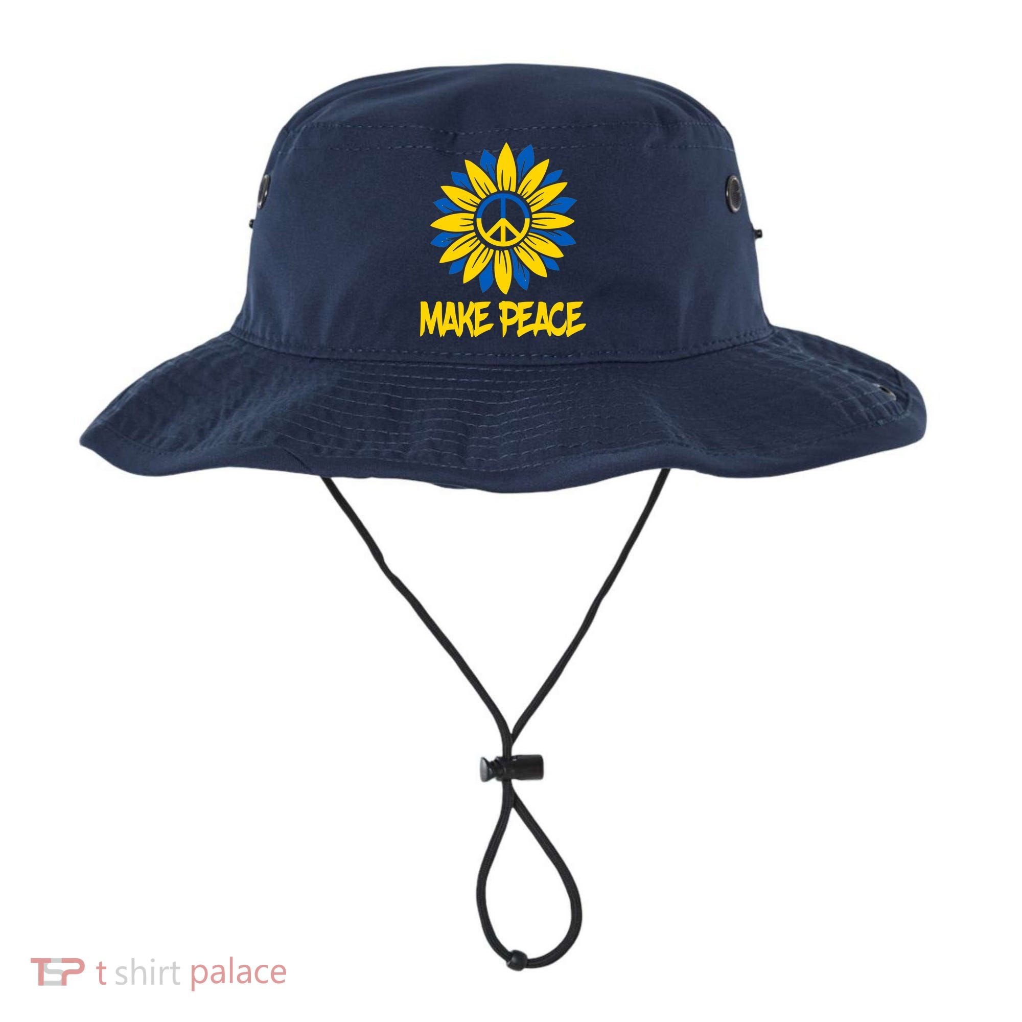 Make Peace Ukraine Strong Sunflower Bucket Hat