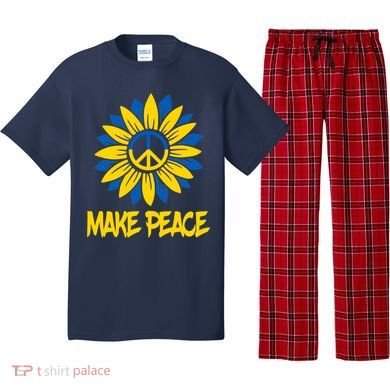 Make Peace Ukraine Strong Sunflower Pajama Set