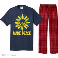 Make Peace Ukraine Strong Sunflower Pajama Set thumb 0