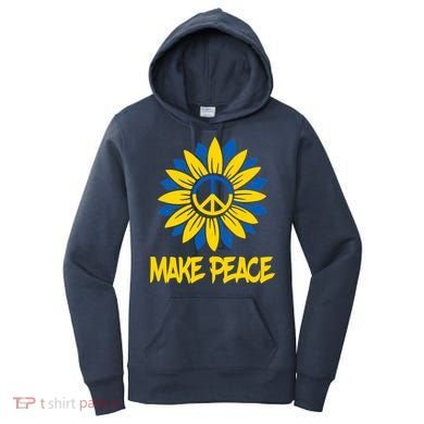 Make Peace Ukraine Strong Sunflower Women's Hoodie
