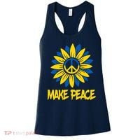 Make Peace Ukraine Strong Sunflower Women's Tank Top thumb 0