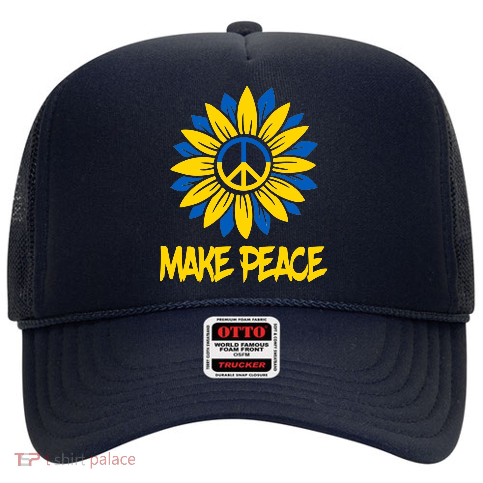 Make Peace Ukraine Strong Sunflower Hat