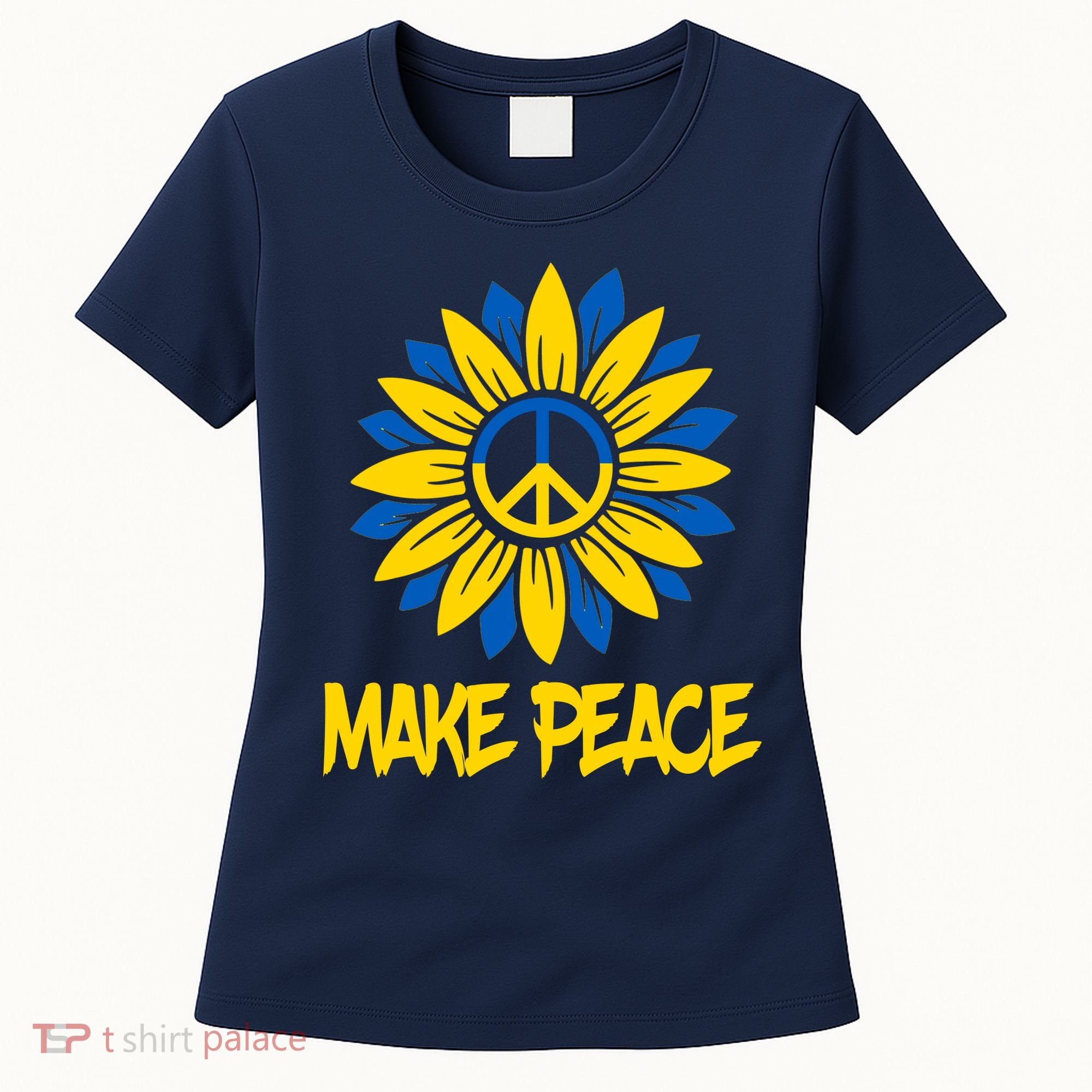 Make Peace Ukraine Strong Sunflower Women's T-Shirt