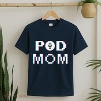 Mom Podcast Women Podcasting Pod Mom Podcast Host Gift T-Shirt thumb 2