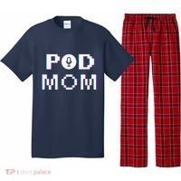 Mom Podcast Women Podcasting Pod Mom Podcast Host Gift Pajama Set thumb 0