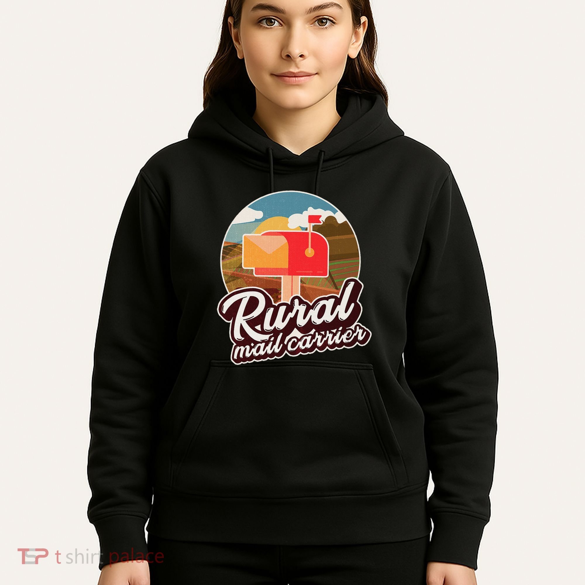 Mailman Postal Worker Post Office Rural Mail Carrier Hoodie