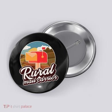 Mailman Postal Worker Post Office Rural Mail Carrier Button