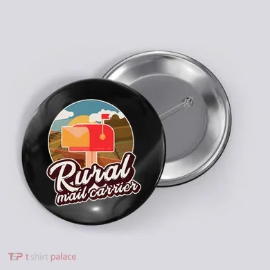 Mailman Postal Worker Post Office Rural Mail Carrier Button