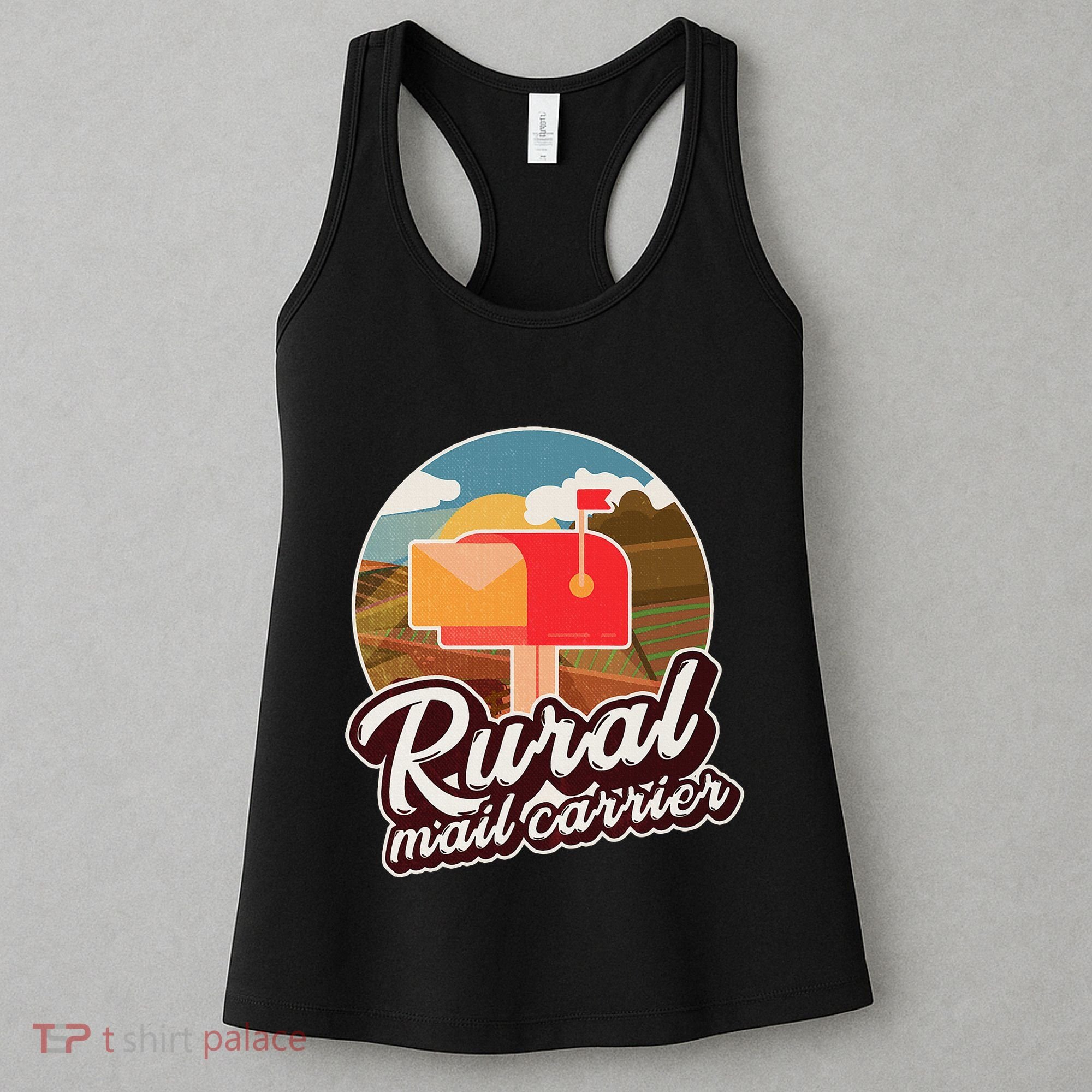 Mailman Postal Worker Post Office Rural Mail Carrier Women's Tank Top
