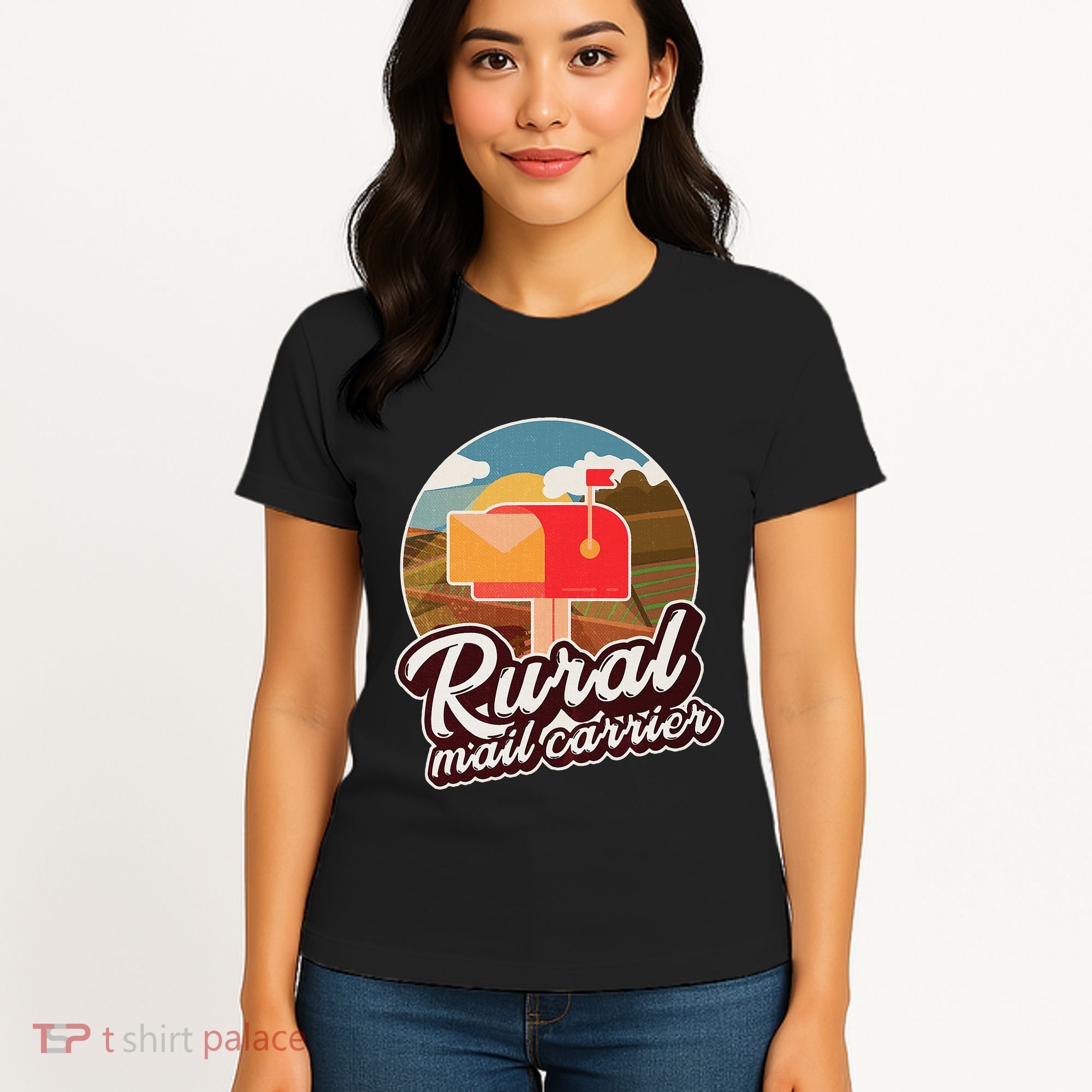 Mailman Postal Worker Post Office Rural Mail Carrier Women's T-Shirt