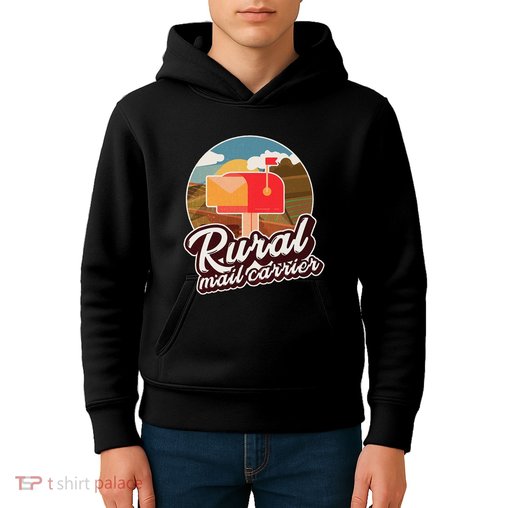 Mailman Postal Worker Post Office Rural Mail Carrier Kids Hoodie