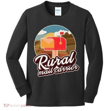 Mailman Postal Worker Post Office Rural Mail Carrier Kids Long Sleeve Shirt