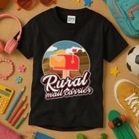 Mailman Postal Worker Post Office Rural Mail Carrier Kids T-Shirt thumb 3