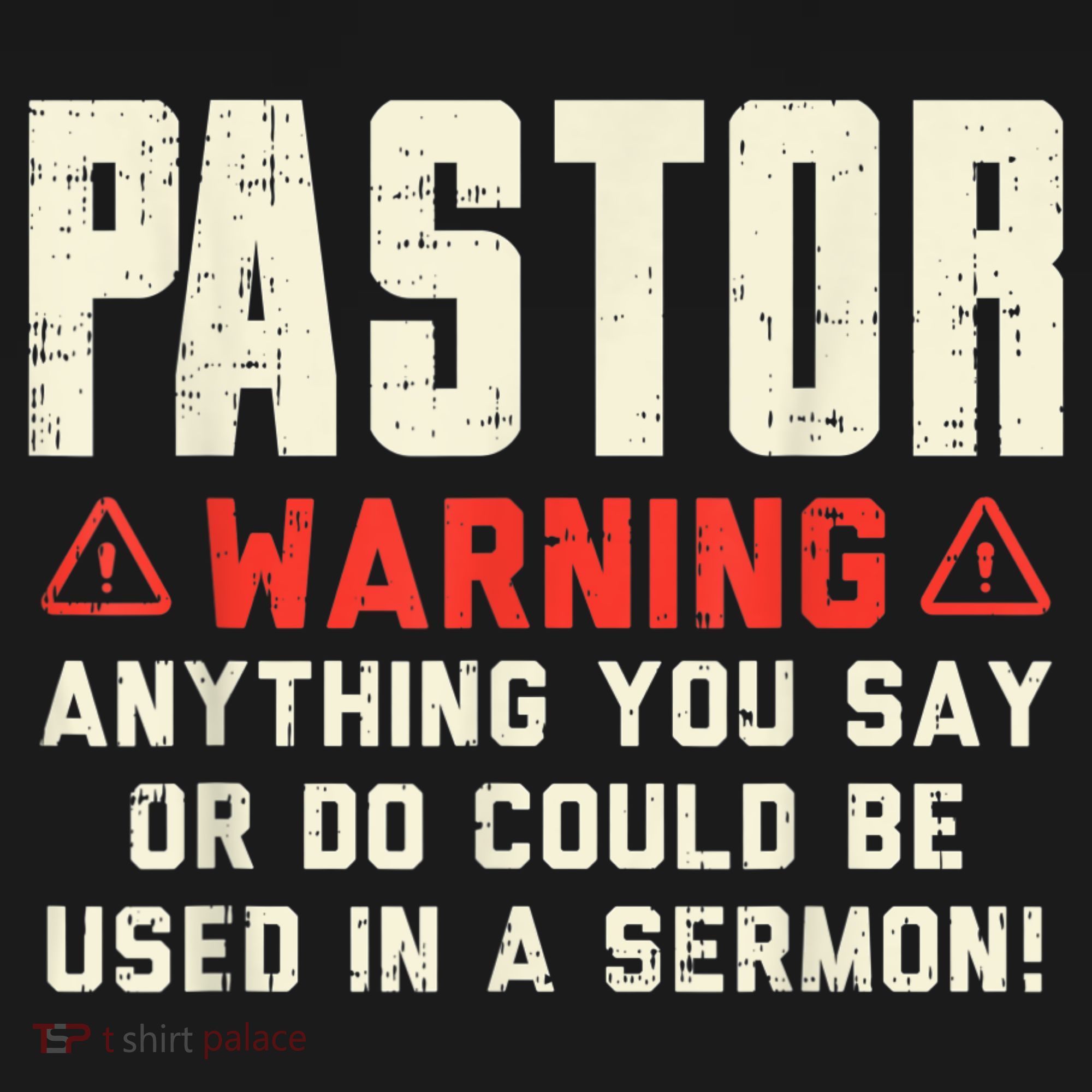 Mens Pastor Warning Sermon Funny Christian Preacher Minister Apron