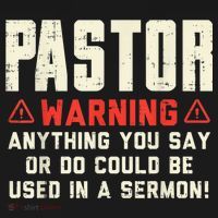Mens Pastor Warning Sermon Funny Christian Preacher Minister Women's Long Sleeve Shirt thumb 2