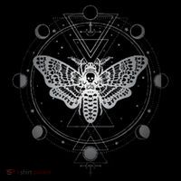 Moon Phases With Moth Blackcraft Clothing Doggie Tank thumb 4