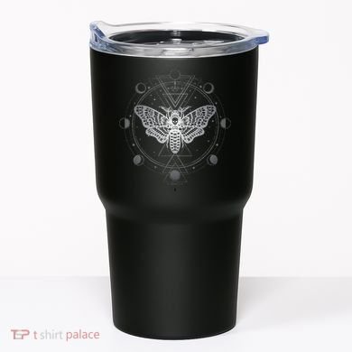 Moon Phases With Moth Blackcraft Clothing Tumbler