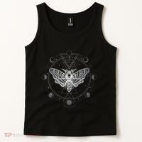 Moon Phases With Moth Blackcraft Clothing Tank Top thumb 2