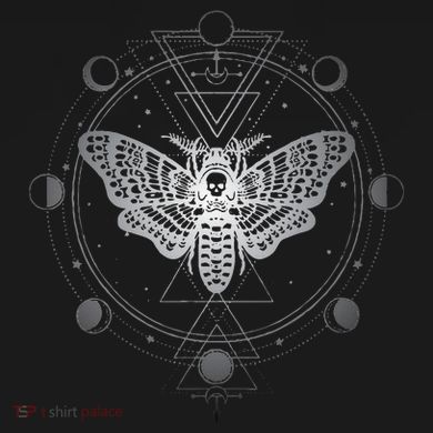 Moon Phases With Moth Blackcraft Clothing Toddler Long Sleeve Shirt