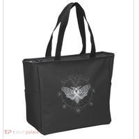 Moon Phases With Moth Blackcraft Clothing Tote Bag thumb 2