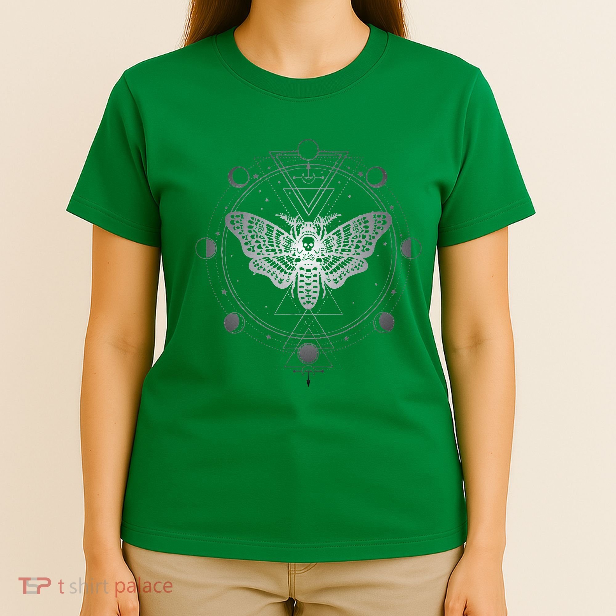 Moon Phases With Moth Blackcraft Clothing T-Shirt