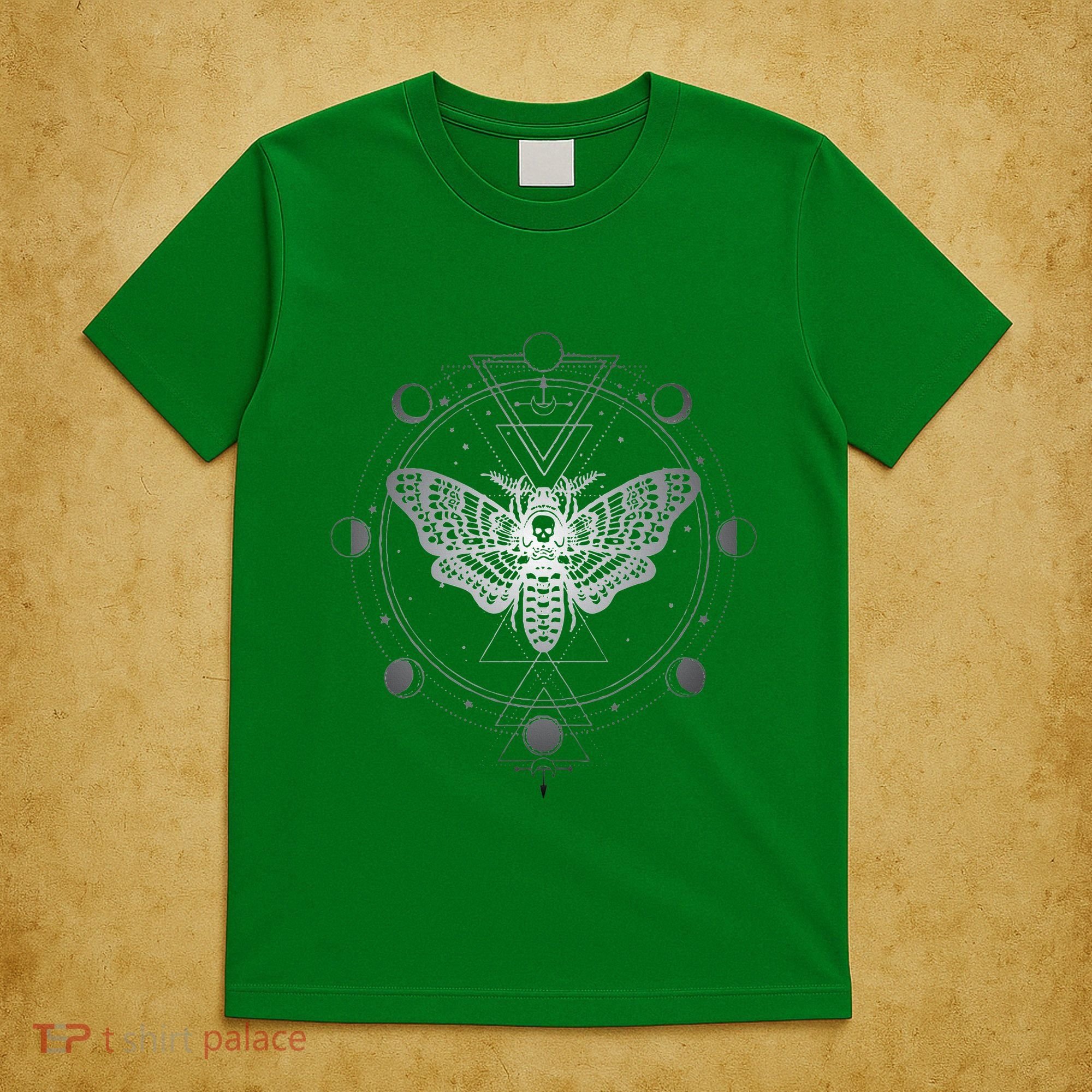 Moon Phases With Moth Blackcraft Clothing T-Shirt
