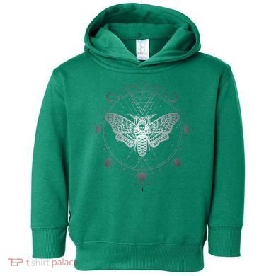 Moon Phases With Moth Blackcraft Clothing Toddler Hoodie