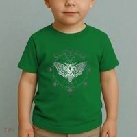 Moon Phases With Moth Blackcraft Clothing Toddler T-Shirt thumb 2