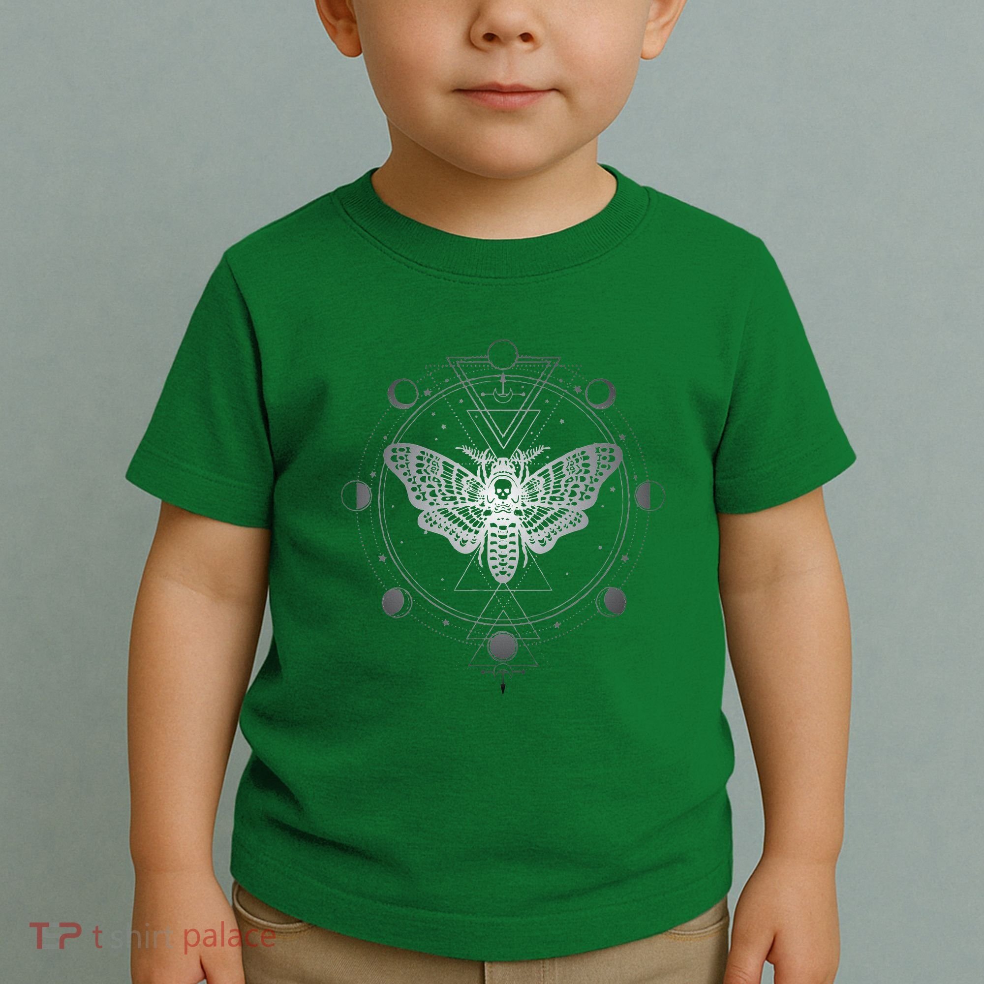 Moon Phases With Moth Blackcraft Clothing Toddler T-Shirt
