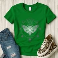 Moon Phases With Moth Blackcraft Clothing Women's T-Shirt thumb 3
