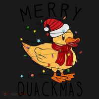 Merry Quackmas Duck Funny Christmas Lights Gift Xmas Holiday Women's Tank Top thumb 5