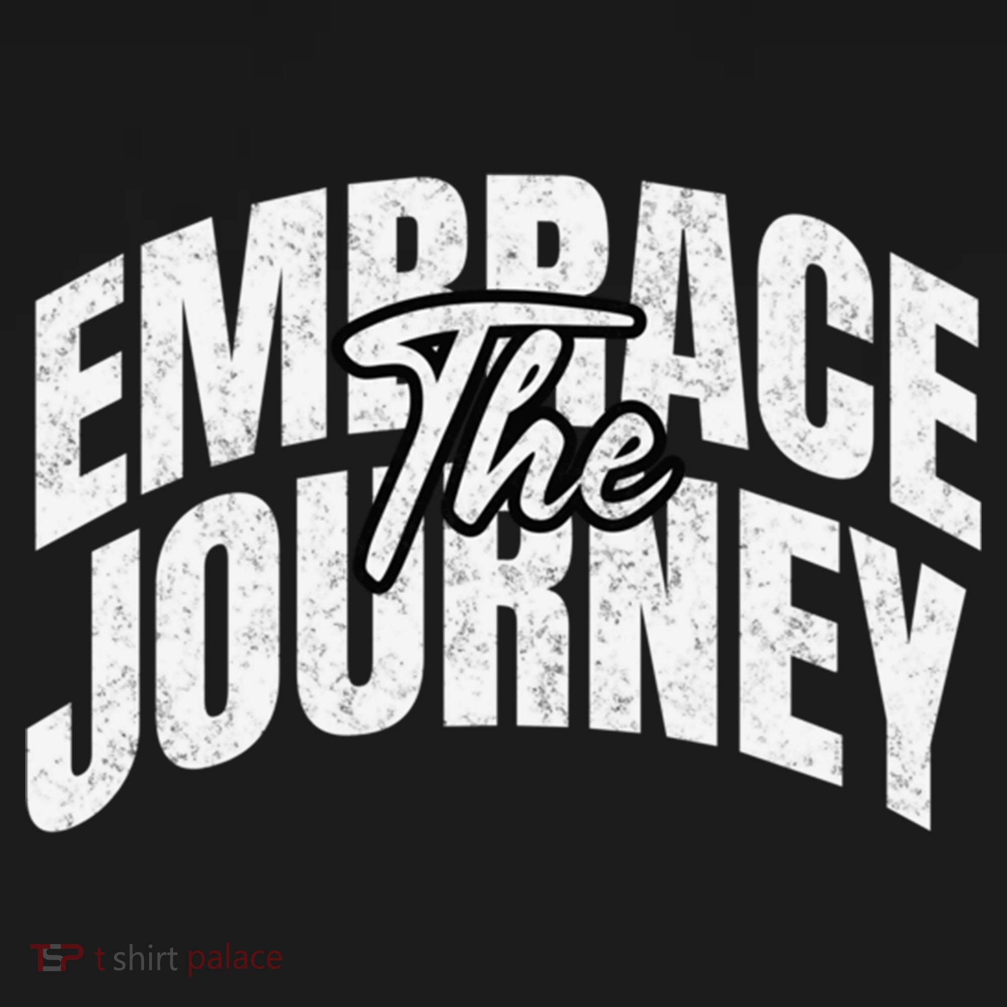 Motivational Quote Embrace The Journey Large Font Gift Pajama Set