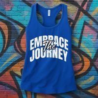Motivational Quote Embrace The Journey Large Font Gift Women's Tank Top thumb 3