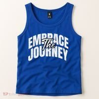 Motivational Quote Embrace The Journey Large Font Gift Tank Top thumb 2
