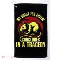 My Quest For Cheese Concludes In A Tragedy Golf Towel thumb 0